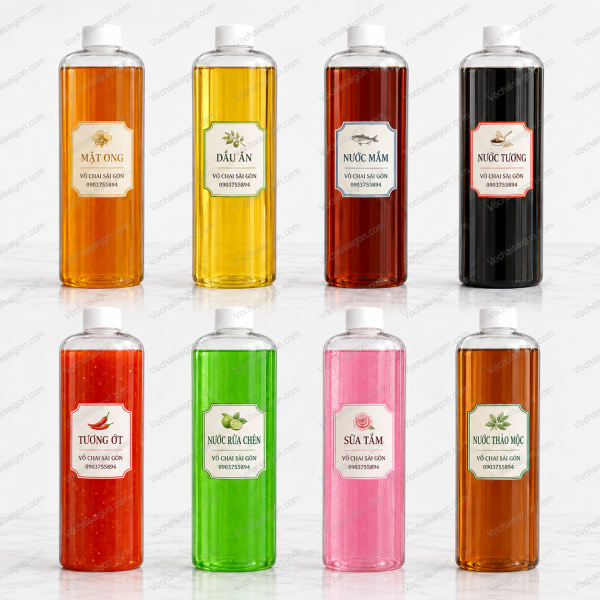 chai 1l nhựa dày