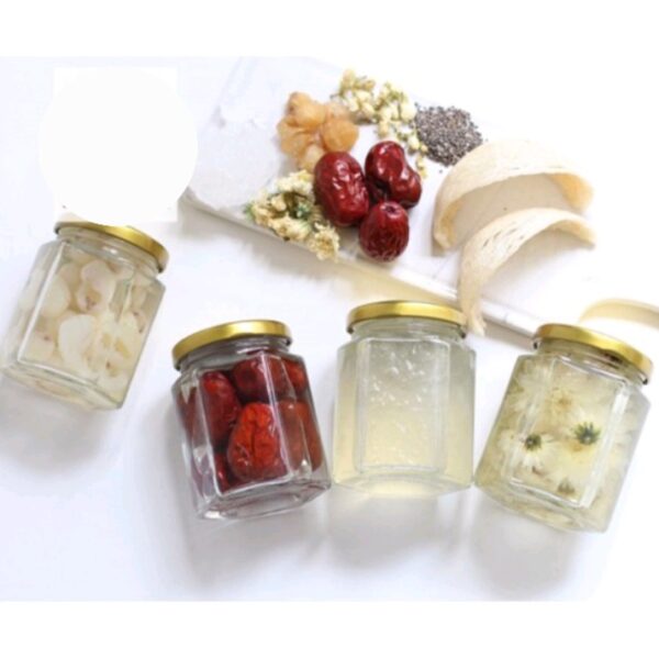 Hũ thủy tinh lục giác 100ml