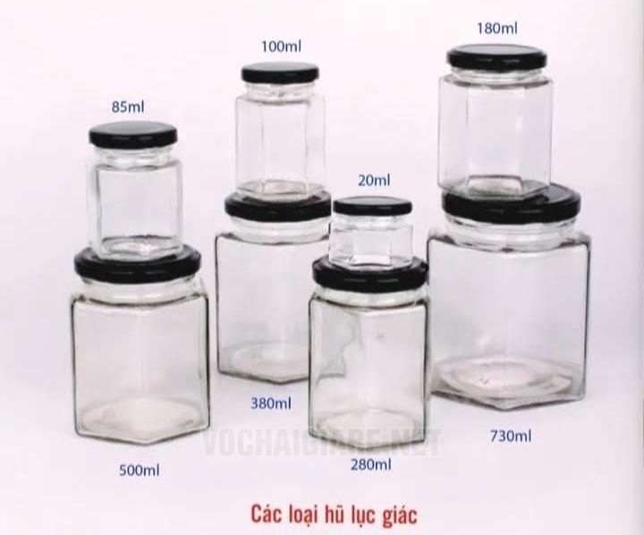 Hũ thủy tinh lục giác 100ml - Ảnh 4