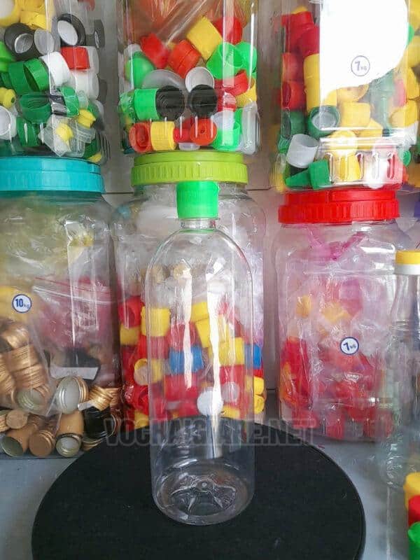 Chai nhựa 1 lít nắp bật - Hình ảnh 2