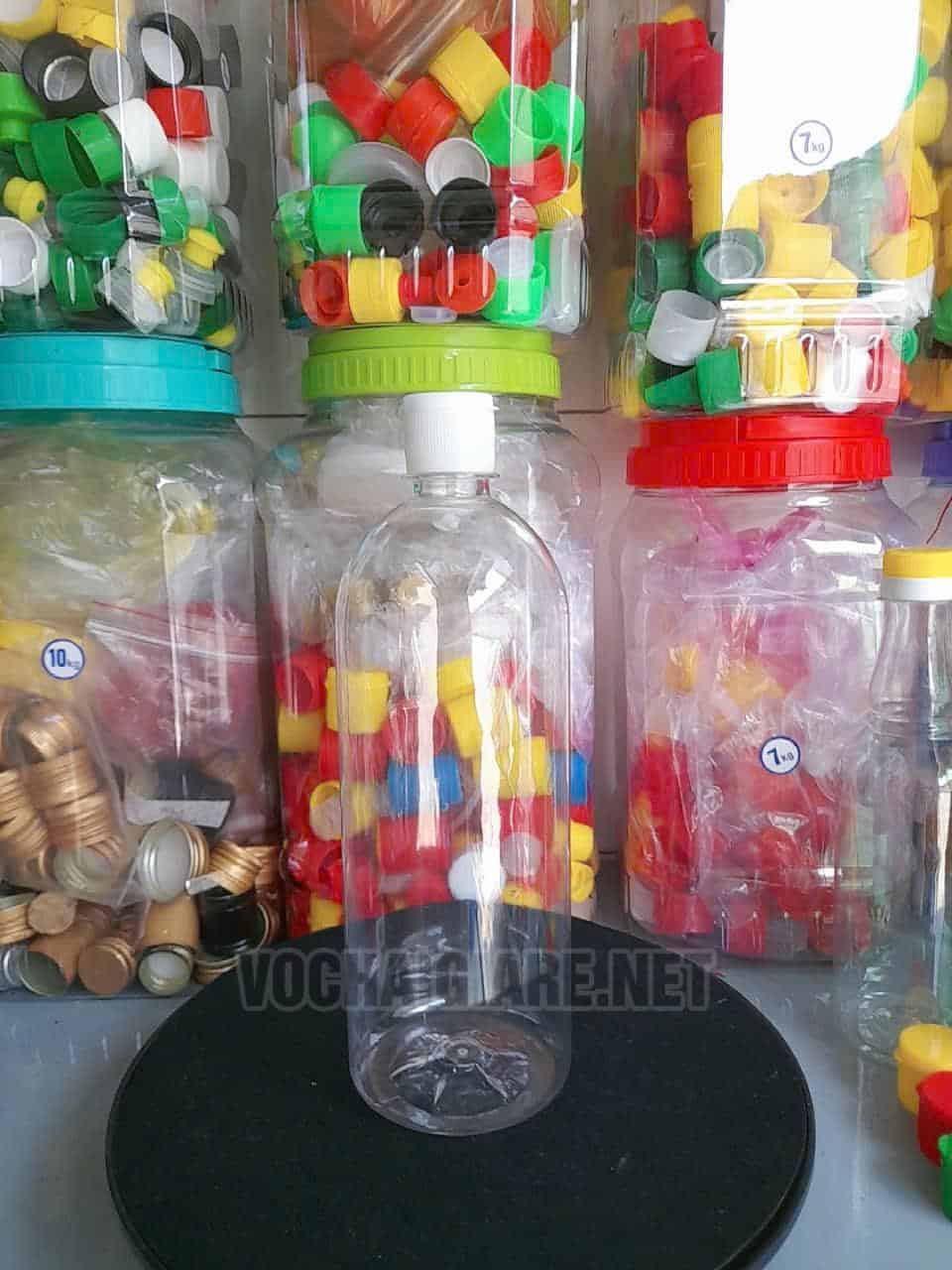 Chai nhựa 1 lít nắp bật - Ảnh 3