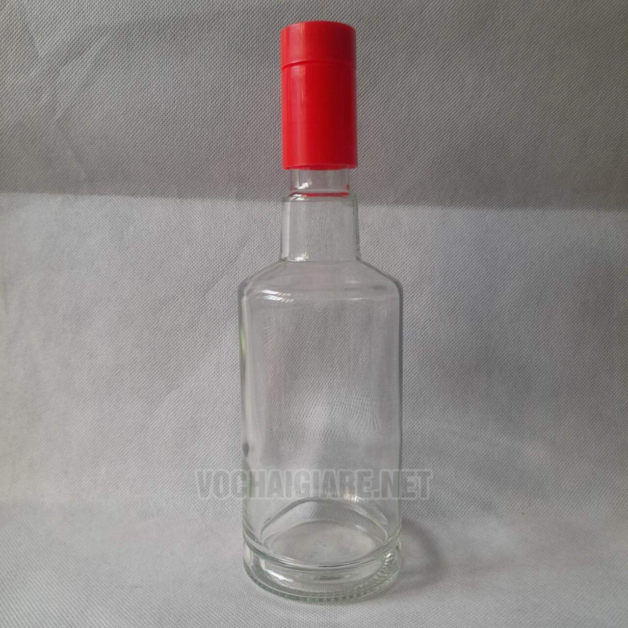 chai thủy tinh tròn 500ml vai ngang