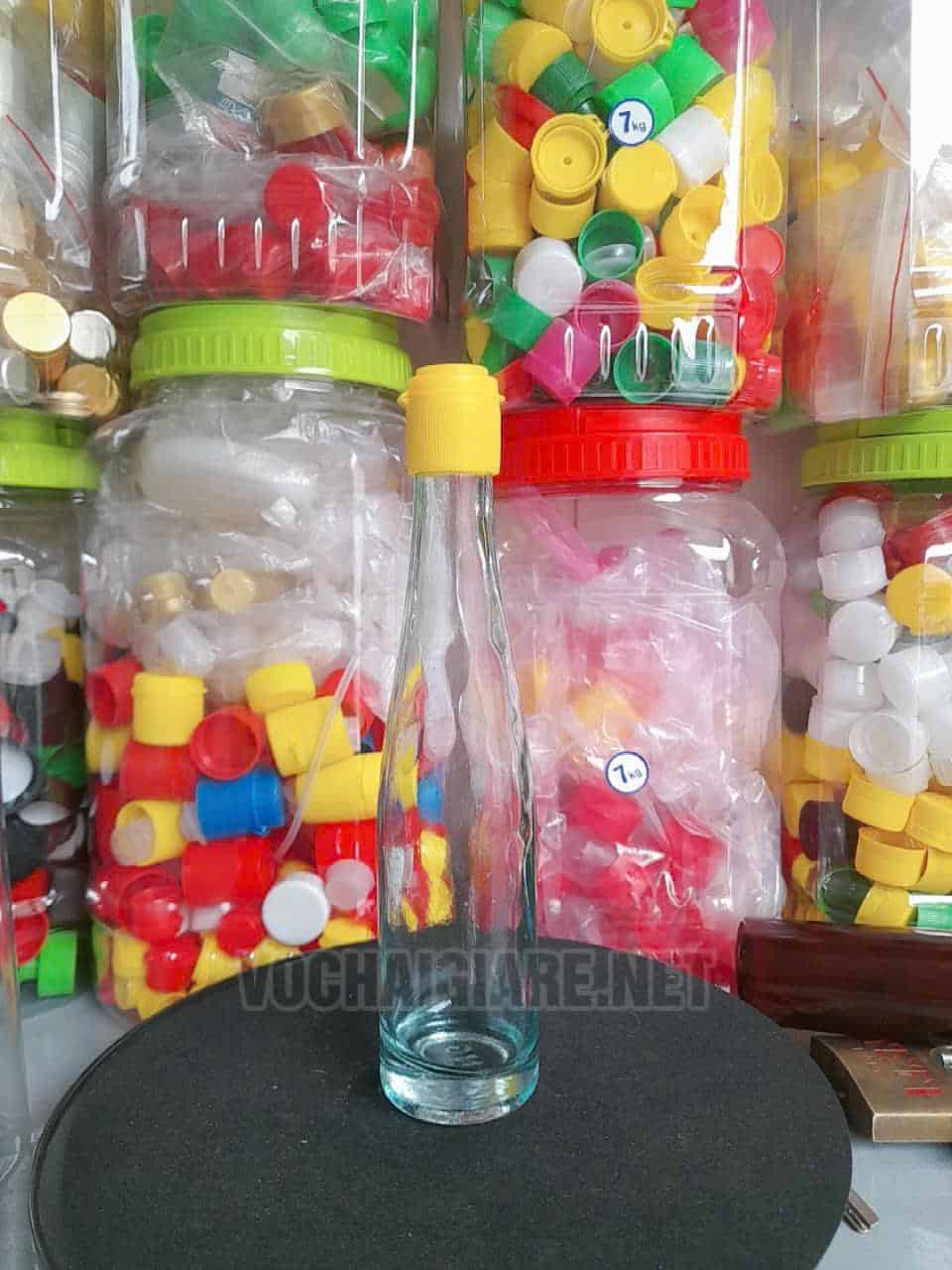Chai thủy tinh nắp nhựa 200ml - Ảnh 2
